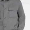 Melange relaxed-fit jacket in a wool blend