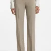 Melange relaxed-fit trousers in virgin wool