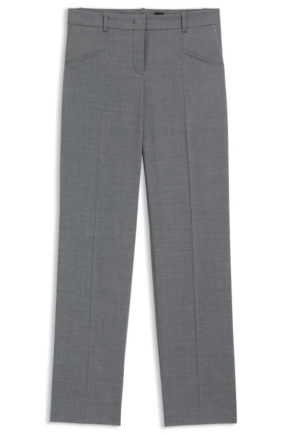 Melange relaxed-fit trousers in virgin wool Melange relaxed-fit trousers in virgin wool