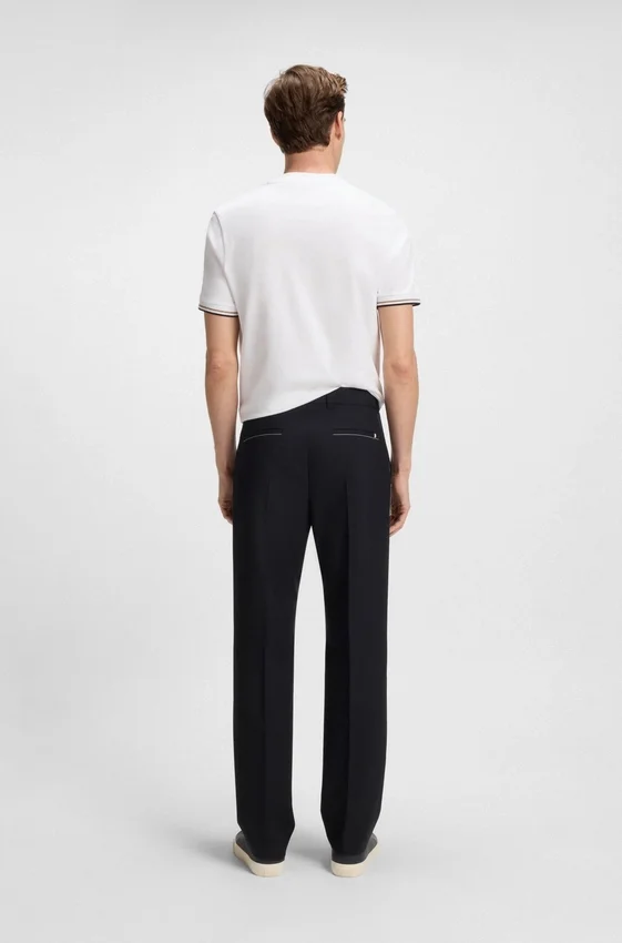 Melange relaxed-fit trousers in virgin wool Melange relaxed-fit trousers in virgin wool