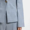 Melange slim-fit blazer in virgin wool