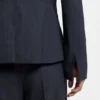 Melange slim-fit blazer in virgin wool