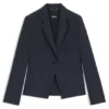 Melange slim-fit blazer in virgin wool