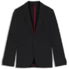 Melange slim-fit jacket in a cotton blend