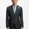 Melange slim-fit jacket in a wool blend