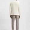 Melange slim-fit jacket in cotton and cashmere