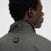 Melange slim-fit jacket in stretch flannel