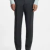 Melange slim-fit trousers in a wool blend