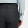 Melange slim-fit trousers in a wool blend