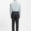 Melange slim-fit trousers in a wool blend