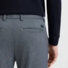 Melange slim-fit trousers in stretch dobby