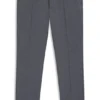 Melange slim-fit trousers in stretch dobby