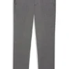Melange slim-fit trousers in stretch dobby
