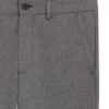 Melange slim-fit trousers in stretch dobby