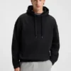 Mercerised-cotton hoodie in a relaxed fit