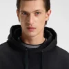 Mercerised-cotton hoodie in a relaxed fit