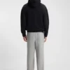 Mercerised-cotton hoodie in a relaxed fit