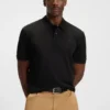 Mercerised-cotton polo shirt with Double B monogram