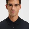Mercerised-cotton polo shirt with Double B monogram Mercerised-cotton polo shirt with Double B monogram
