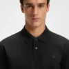 Mercerised-cotton polo shirt with Double B monogram