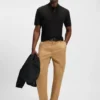 Mercerised-cotton polo shirt with Double B monogram