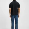 Mercerised-cotton polo shirt with Double B monogram Mercerised-cotton polo shirt with Double B monogram