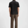 Mercerised-cotton polo shirt with Double B monogram