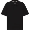 Mercerised-cotton polo shirt with Double B monogram
