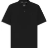 Mercerised-cotton polo shirt with Double B monogram