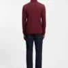 Mercerised-cotton polo shirt with plain collar Mercerised-cotton polo shirt with plain collar