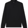 Mercerised-cotton polo shirt with plain collar Mercerised-cotton polo shirt with plain collar