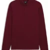 Mercerised-cotton polo shirt with plain collar Mercerised-cotton polo shirt with plain collar