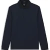 Mercerised-cotton polo shirt with plain collar Mercerised-cotton polo shirt with plain collar
