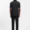 Mercerised-cotton polo shirt with two-tone monograms