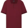 Mercerised-cotton polo shirt with two-tone monograms
