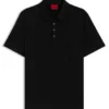 Mercerised-cotton slim-fit polo shirt with four-button placket