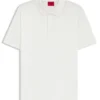 Mercerised-cotton slim-fit polo shirt with four-button placket