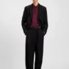 Mercerised-cotton slim-fit polo shirt with four-button placket