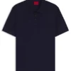 Mercerised-cotton slim-fit polo shirt with four-button placket