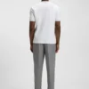 Mercerised-cotton slim-fit T-shirt with contrast trims
