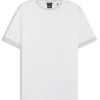 Mercerised-cotton slim-fit T-shirt with contrast trims