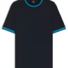 Mercerised-cotton slim-fit T-shirt with contrast trims
