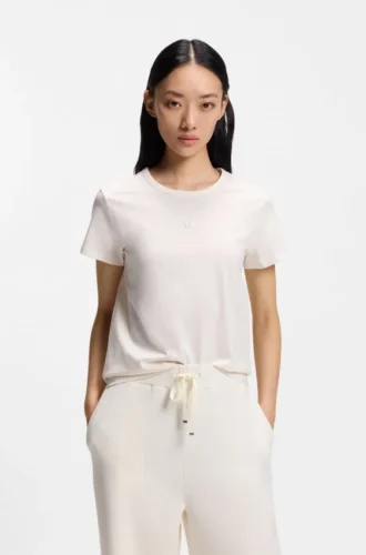 Mercerised-cotton T-shirt in a regular fit
