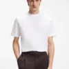 Mercerised-cotton T-shirt with Double B monogram
