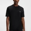 Mercerised-cotton T-shirt with Double B monogram