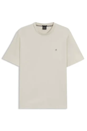 Mercerised-cotton T-shirt with Double B monogram Mercerised-cotton T-shirt with Double B monogram