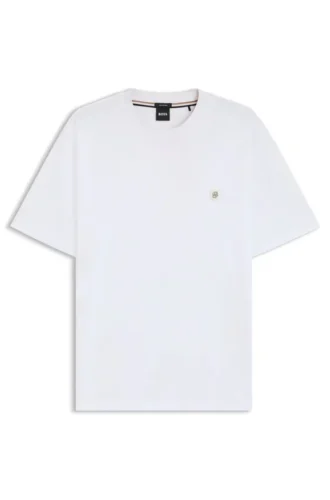 Mercerised-cotton T-shirt with Double B monogram