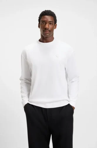 Mercerised-cotton T-shirt with Double B monogram