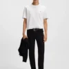 Mercerised-cotton T-shirt with Double B monogram