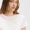 Mercerised-cotton T-shirt with Double B monogram